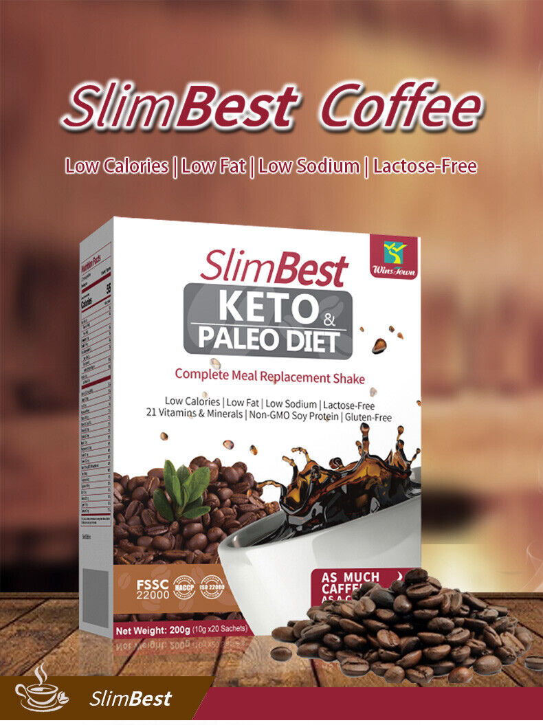 Keto Coffee Paleo Diet Complete Meal Replacement Shake Instant Coffee 10g*20bags