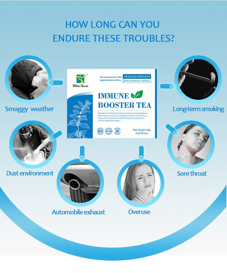 Organic Herbal Powerful Healthy Immunity Enhancement Immune Booster Tea