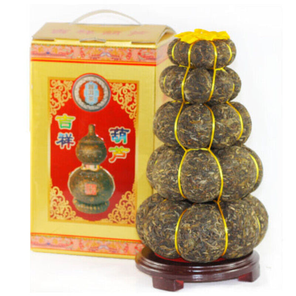 HelloYoung Pumpkin Gourd Type Craft 5 Layers Pu'er 3000g Yunnan Pu-erh Green Tea Top-Grade