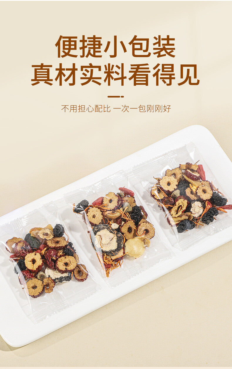 Ginseng Cordyceps Maca Herbal Tea Natural Vitality Energy Boost Health Drink