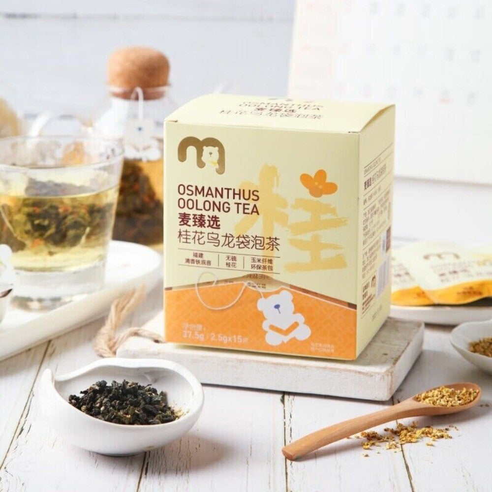 Osmanthus Oolong Tea Bags 15 Pack Tie Guan Yin Sulfite Free Natural Main image
