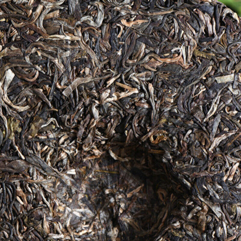 HelloYoung Old Banzhang Pu'er Green Tea Top-Grade Old Tree Tea 2015 Puerh Cha Tea Cake 357g