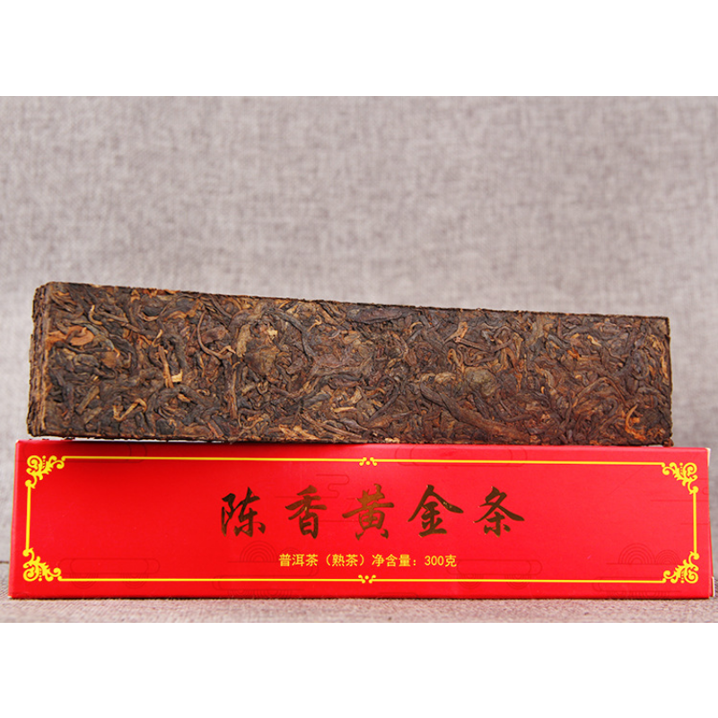 Ancient Tree Pu'er Tea Black Tea 300g Puerh Ripe Tea Aged Golden Bar Spring Tea Main image