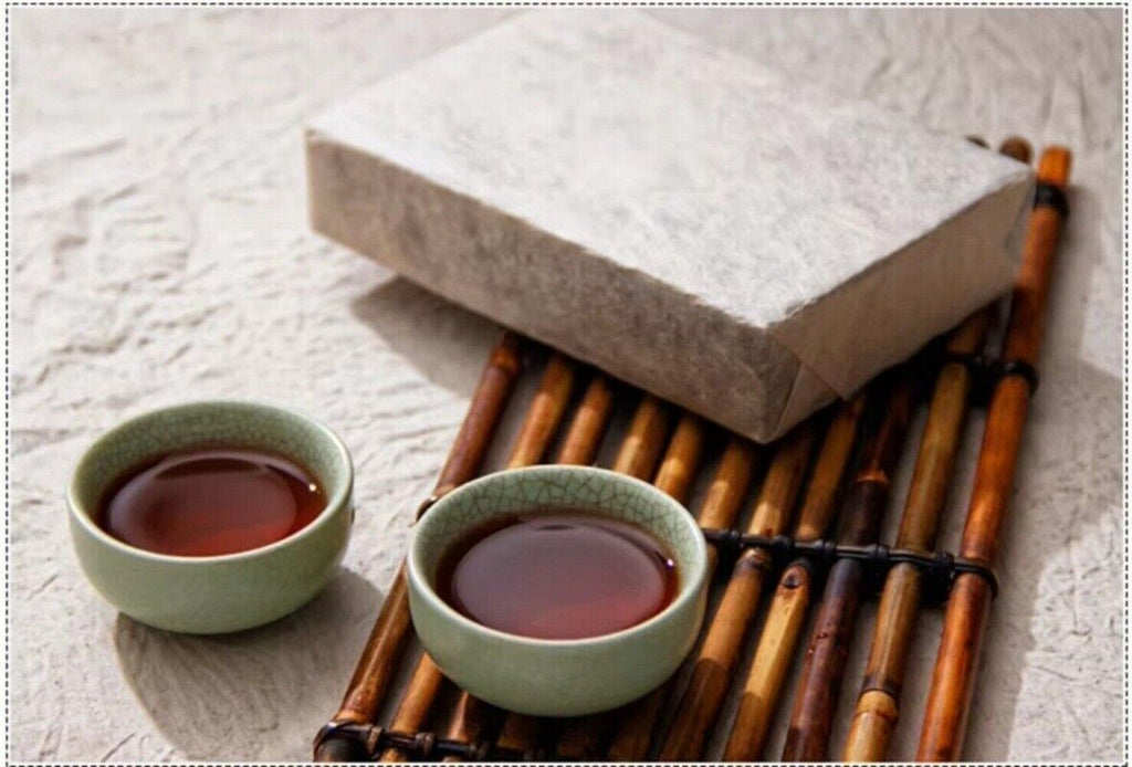 Yunnan Aged Pu-erh Tea Brick 200g Cooked Pressed Black Tea Premium Organic