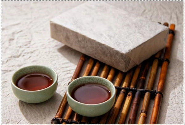 Yunnan Aged Pu-erh Tea Brick 200g Cooked Pressed Black Tea Premium Organic
