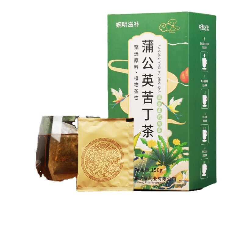 HelloYoung 150g Dandelion bitter tea wrapped Honeysuckle peppermint infusion health tea bag