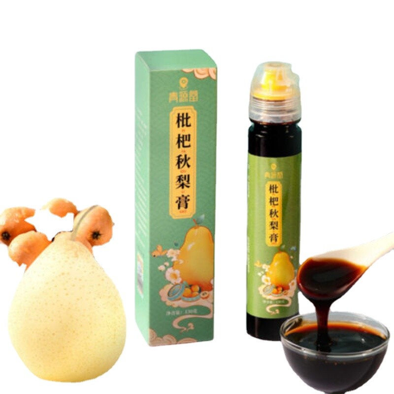 Loquat Autumn Pear Paste Moisturize Throat 130g Pipa Qiu Li Gao枇杷秋梨膏 青源堂雪梨膏 润喉润肺 Main image