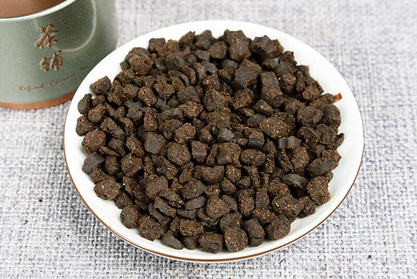 Yunnan Puerh Tea Fossil Glutinous Fragrance Broken Silver 100g Tin Cooked Tea