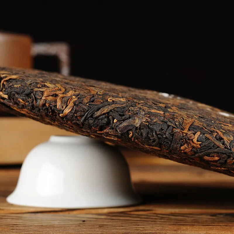 HelloYoung Aged Zhong Cha Green Seal Chinese Pu er Tea Yunnan Cooked Puer Ripe 357g
