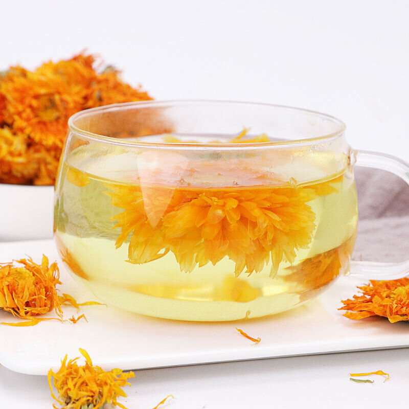 HelloYoung Chinese Marigold Tea Ecology Calendula Officinalis Tea Female Flower Herbal Tea