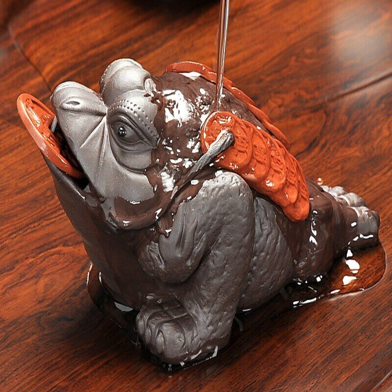 Tea Pet Yixing Brave Lucky Toad Boutique Tea Accessories Chinese Tea Pet