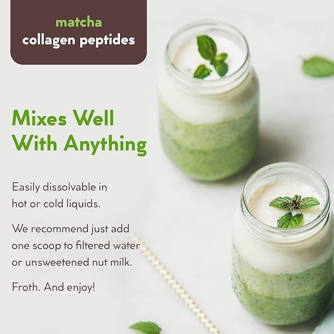 Premium Collagen & Matcha Blend 90g/can Premium Matcha Collagen Powder