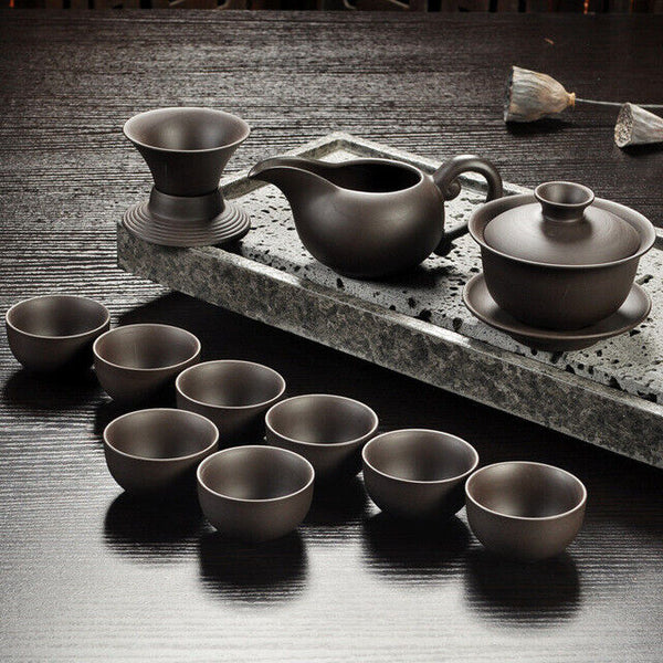 Handmade Drinkware Purple Sand Teapot Tea Set Ceramic Teapot Cup China Kung Fu