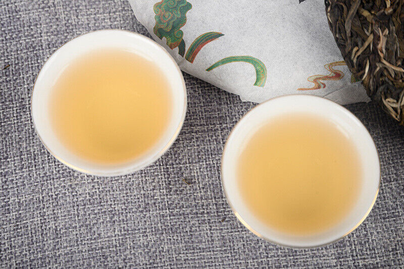 HelloYoung 357g/cake Mint Pond Fresh Tea Cake Yiwu Mint Pond Spring Yunnan Fresh Cake Tea