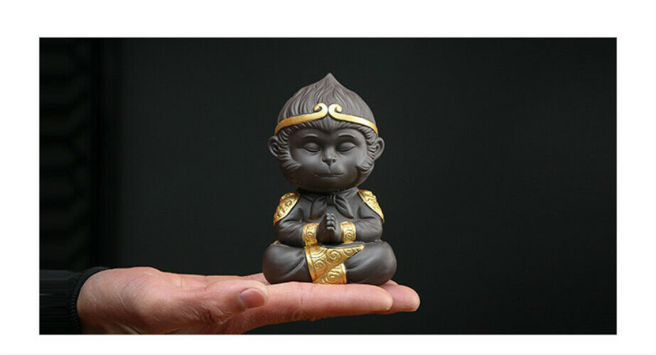 Tea Pets Chinese Purple Tea Pet Clay Kung Fu Tea Set Monkey King Tea Accessories
