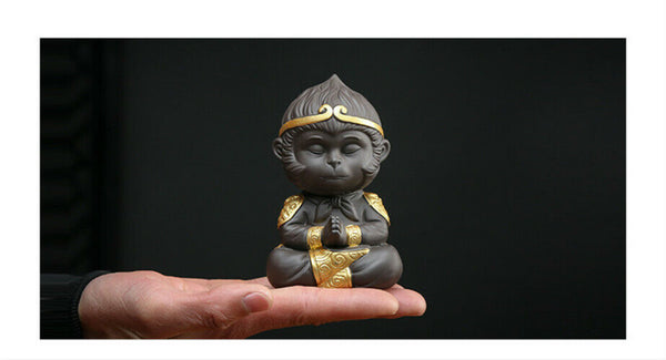 Tea Pets Chinese Purple Tea Pet Clay Kung Fu Tea Set Monkey King Tea Accessories