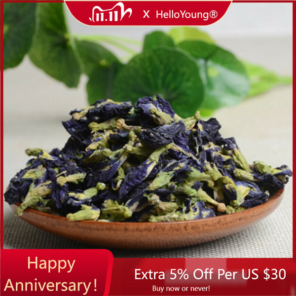 China Flower Tea Blue Butterfly Pea tea 100g Top Class Clitoria Ternatea Tea