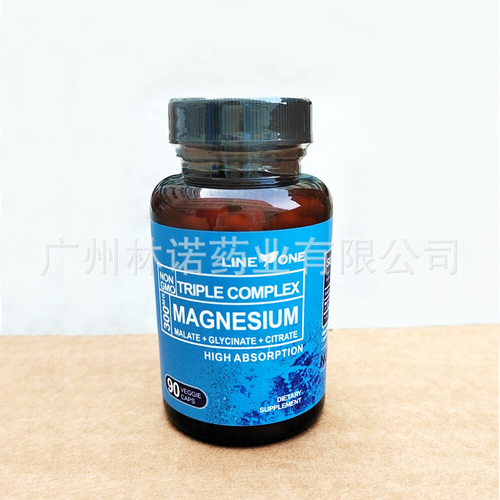 Magnesium Complex 300mg ,MALATE+GLYCINATE+CITRATE  ,90 caps Main image