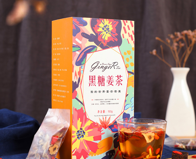 HelloYoung Brown Sugar Ginger Date Tea Flower Tea Combination Aunt Red Date Substitute Tea Secondary image