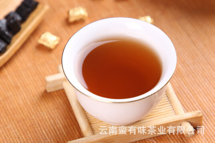 HelloYoung 500g Long Yin Puerh Tea Cream Aged Puerh Ripe Tea Instant Tea Square Tea Cream