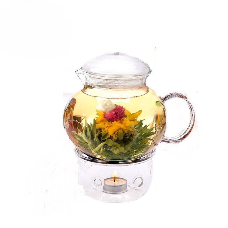 Jin Shang Tian Hua Blooming Tea Silver Needle with Globe Amaranth Flower 20pcs Main image