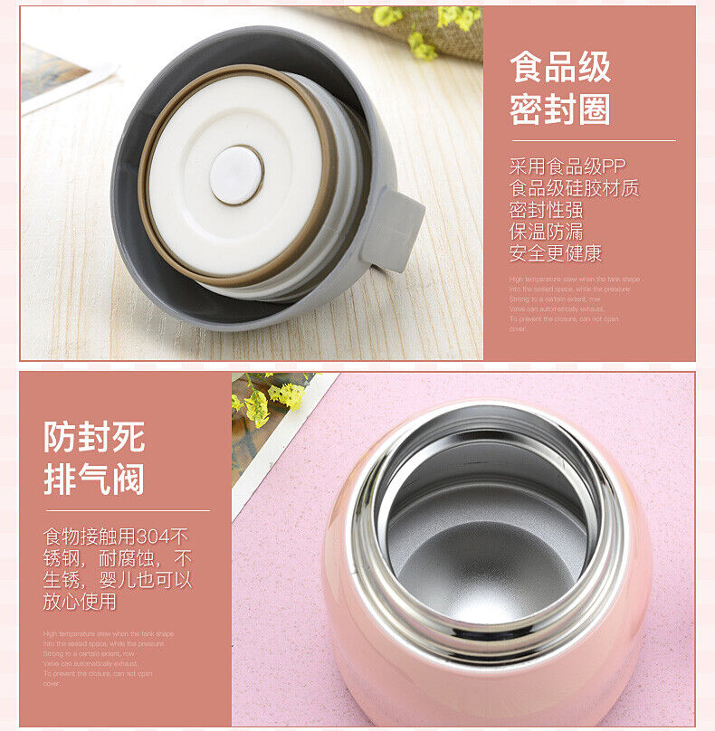 Insulation Stainless Steel Thermos LunchBox Tableware Meal Container Vacuum Food
