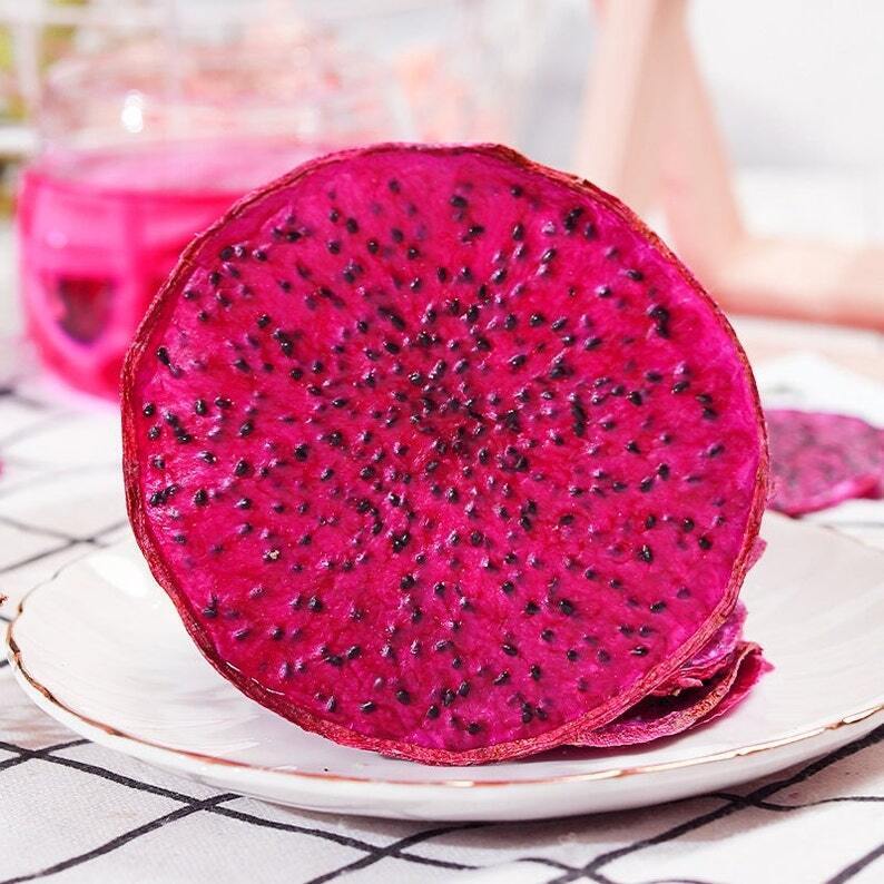 Recommend Organic Dried Red Pitaya Slices, Dragon fruit Slices, Pitaya Secondary image