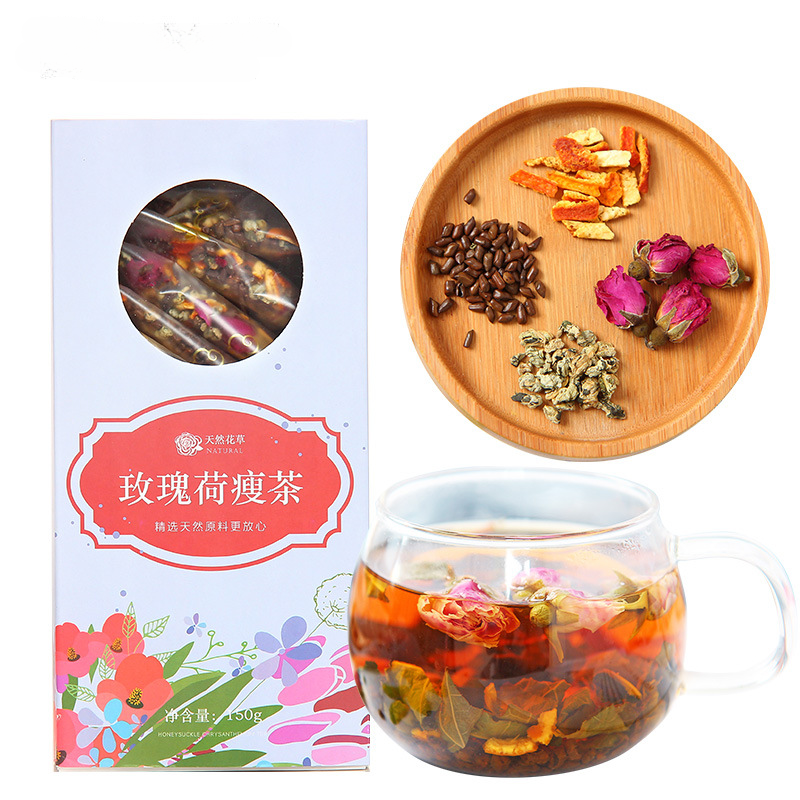 HelloYoung 150g Rose Lotus Leaf Tea Tea Flower Grass Tea Box Winter Melon Lotus Leaf Tea