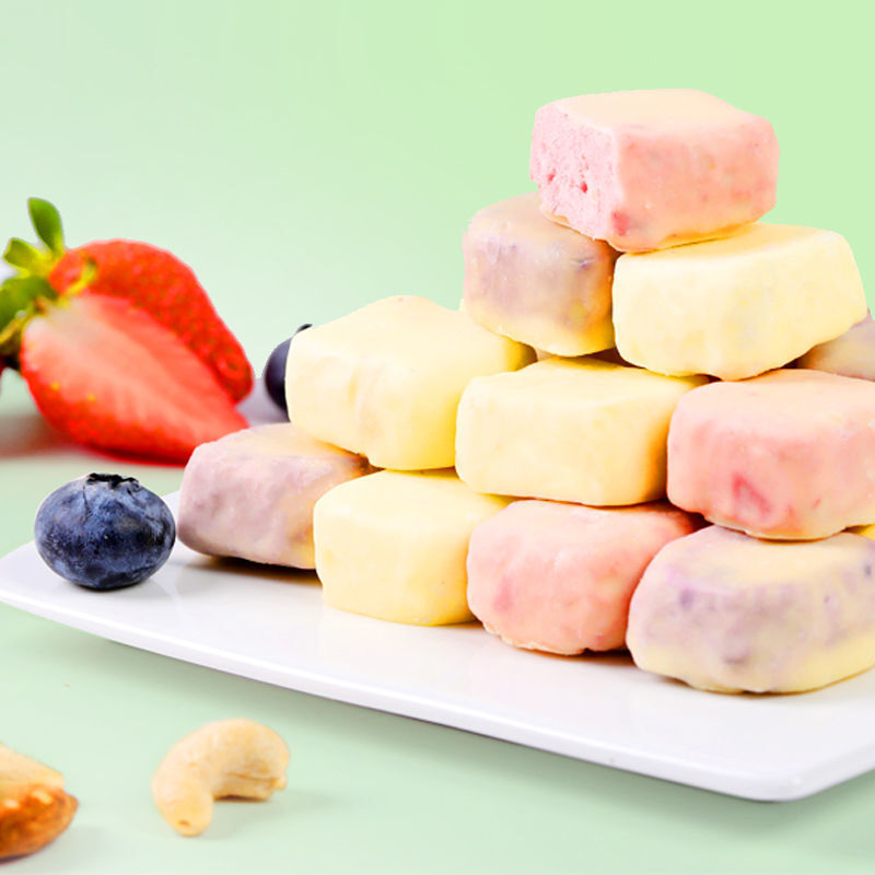 45g Office Snack 3 Bags Freeze-Dried Yellow Peach with Nuts & Yogurt Cubes Main image