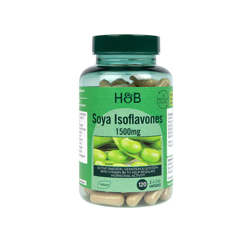 HollandBarrett HB Soy Isoflavone Capsules From The UK 120 Pills of Estrogen Main image