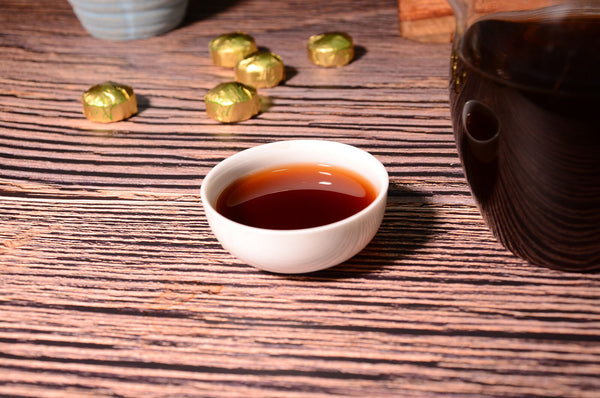 HelloYoung 500g Golden Classics Mini Tuocha Original Flavor Ripe Tea Yunnan Pu'er Tea