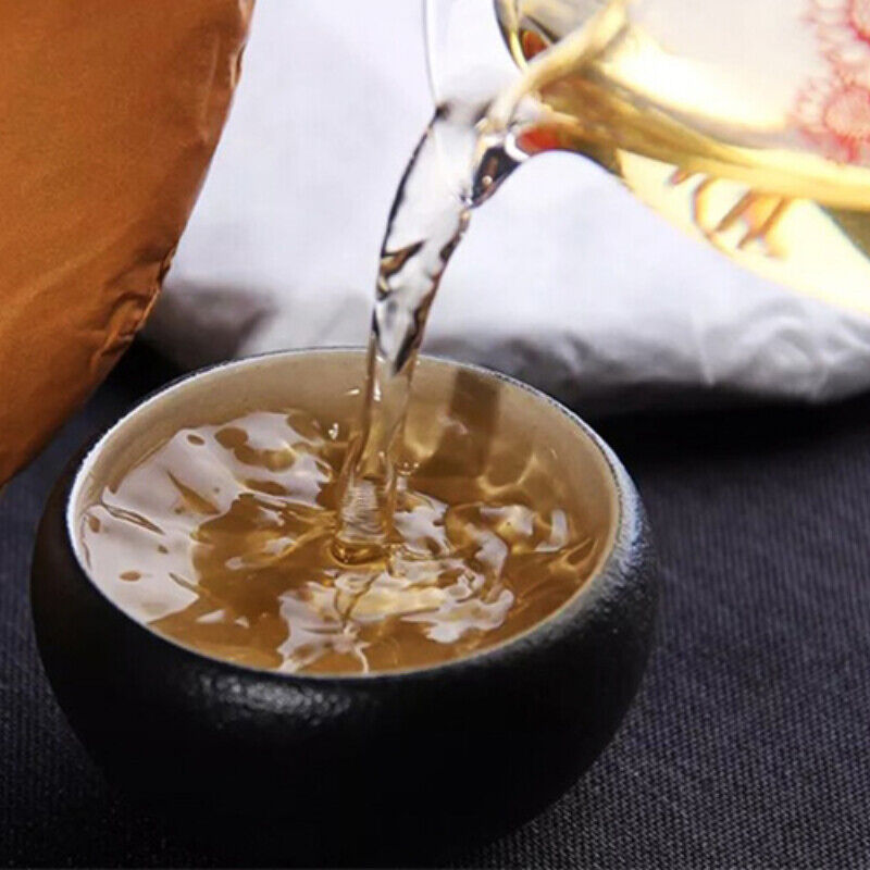 HelloYoung 400g Natural LaoTongZhi Haiwan Puer De Gao Wang Zhong Puer Tea Old Comrade