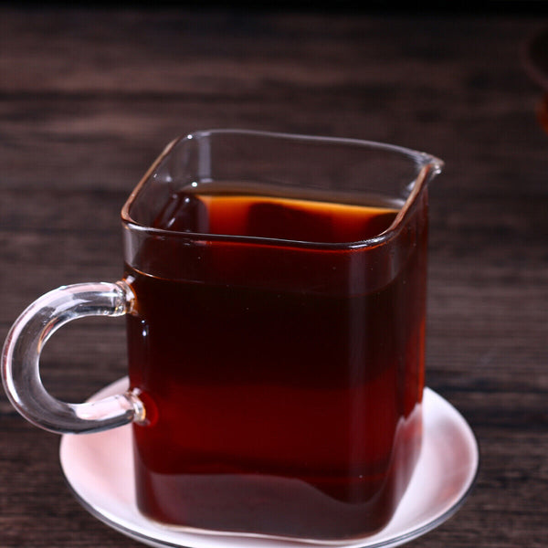 HelloYoung Pu erh Cooked Tea Yunnan Brown High Mountain Ecological Ripe Puer Tea Cake 200g