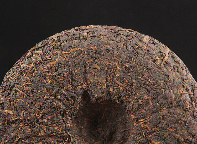 HelloYoung Long Yuan No. Pu'er Ripe Tea Cake Ancient Tree Yunnan Seven Seeds Cake 380g/cake