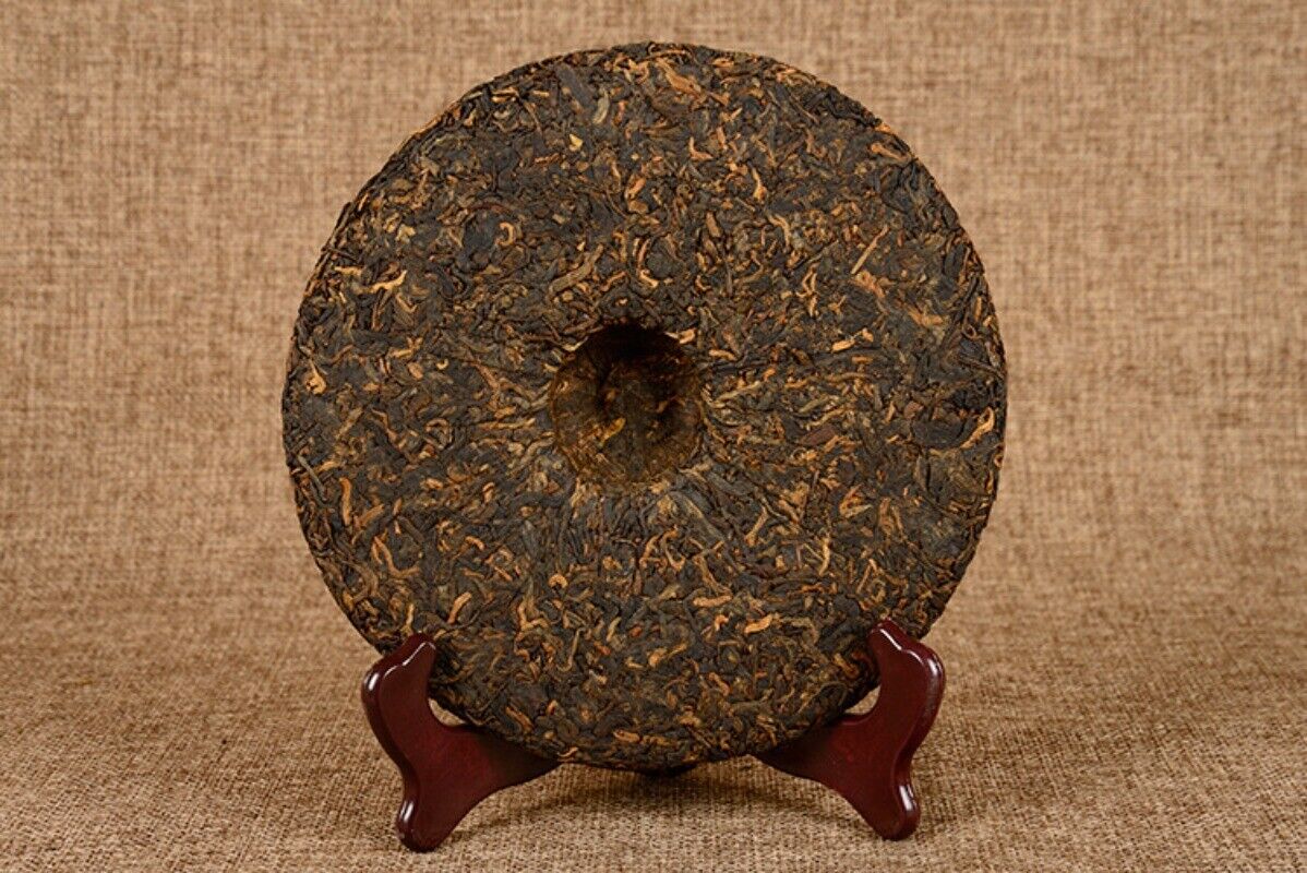 357g Yunnan Pu'er Ripe Tea Jingmai Mountain Seven Zi Cake Ripe Tea