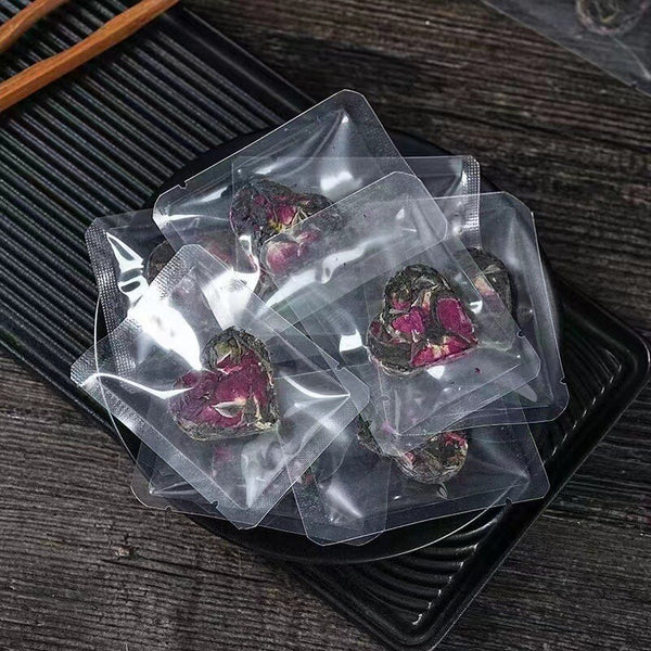 Beauty Heart Shape Rose Puerh Raw Tea chinese high quality puerh tea 500g