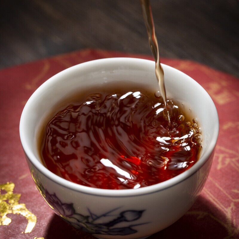HelloYoung Iceland Wuzhai Puerh Tea Ripe Tea Cake Spring Tea Fermentation 357g/12.59OZ