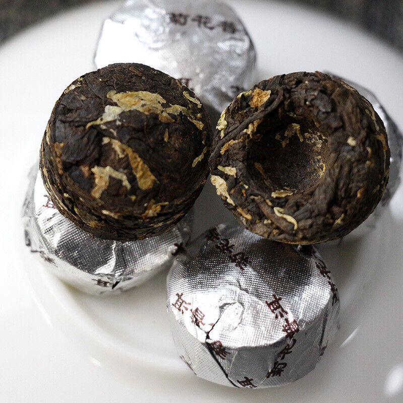 Brick Shaped Tea Yunnan Chrysanthemum Fermented Mini Puer Tuo Cha Puerh Tea 500g