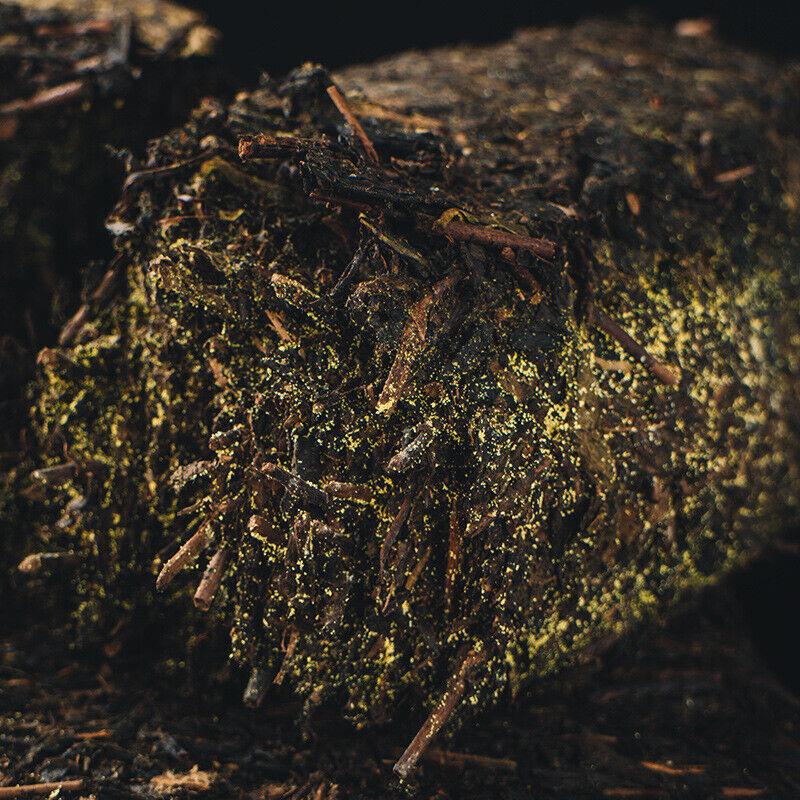 HelloYoung 1kg Black Tea Hunan Anhua Black Tea Golden Flower Fu Brick Tea Tianjian Fu Brick