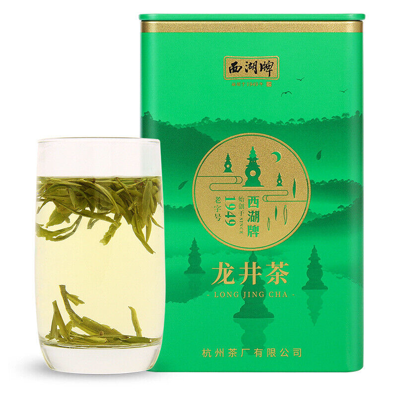 West Lake Brand Green Tea Yuqian Grade III Longjing Tea 100g/Jar New Tea Main image