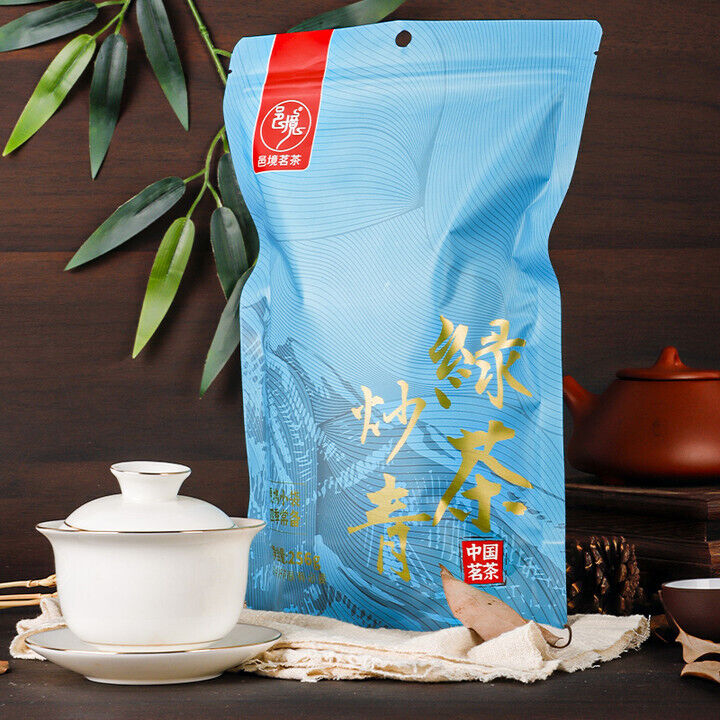 256G  Fresh Fried Green Tea Loose Bagged Tea Sweet and Durable New Tea