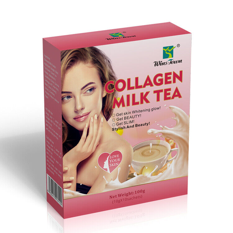 Skin Whiten Milk Tea Natural Herbal Beauty Detox Colleagen Milk Tea