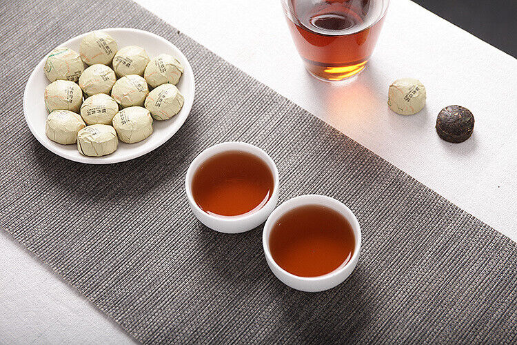 500g Yunnan Puerh Tea,Golden Dawn Glutinous Fragrance Tuo Tea,Miniature Ripe Tea