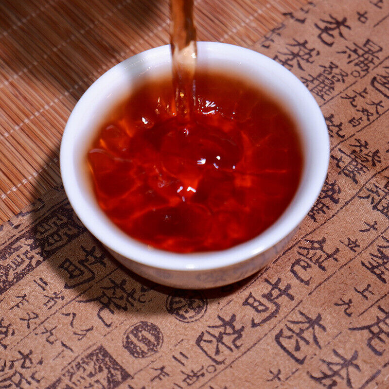 HelloYoung Yunnan Puerh Tea Puerh Ripe Tea Iceland Ripe Tea Cake Tea Tree King 357g/12.59oz