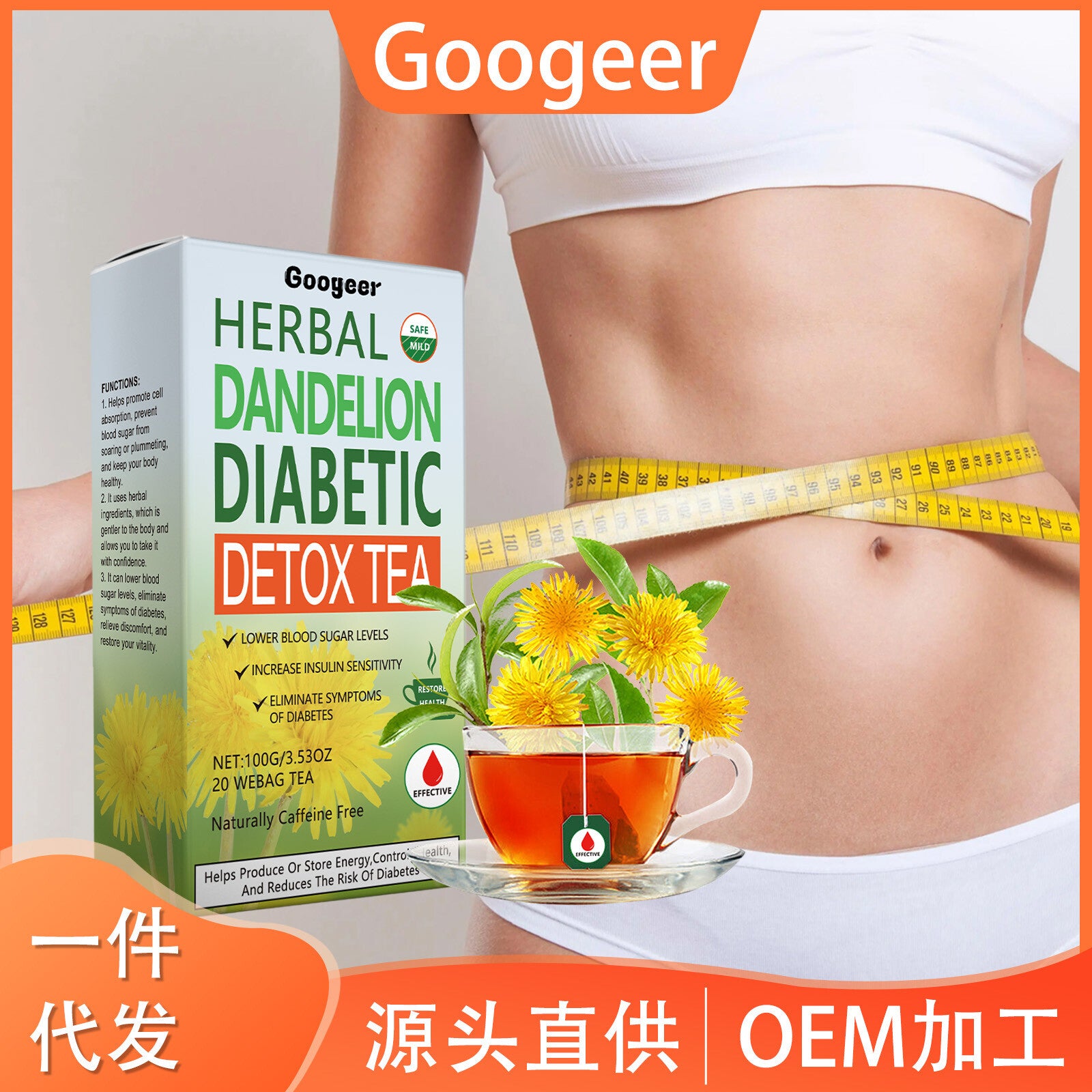 Conditioning & Purifying Blend 100g Googeer Herbal Detox Tea Bags Secondary image