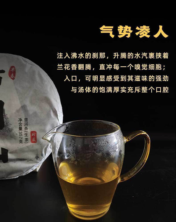 HelloYoung 357g Yunnan Pu'er Raw Tea Bulang Mountain Early Spring Tea Pu'er Tea Tea Cake