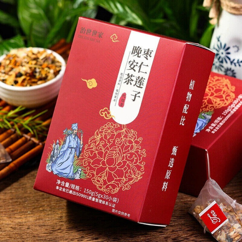 150g Jujube Seed & Lotus Good Night Tea - Herbal Wellness Blend for Relaxation