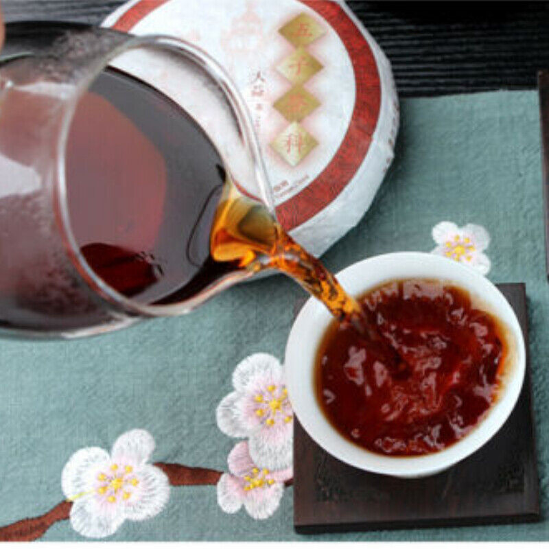 HelloYoung 150g Menghai Dayi Ripe Pu-erh Tea Cake Wu Zi Deng Ke Puer
