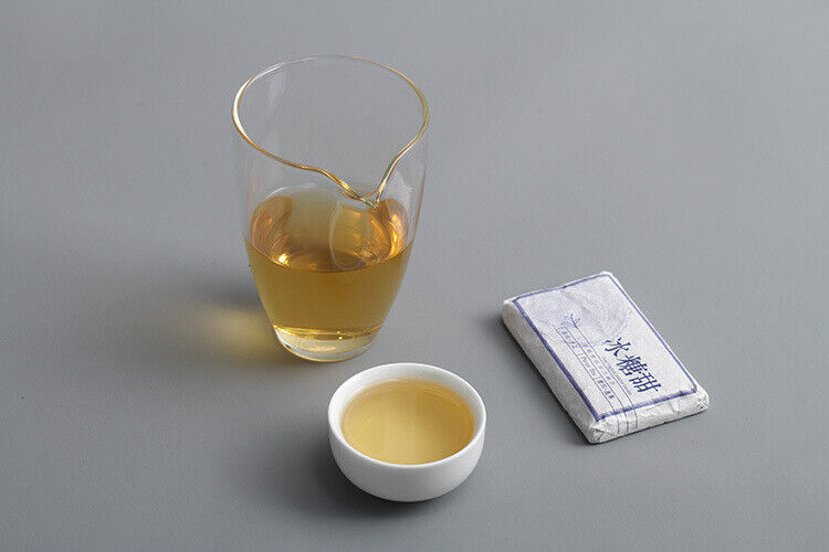HelloYoung 45g Yunnan Puerh Tea Iced Sugar Sweet Large Old Tree Puerh Raw Brick Spring Tea