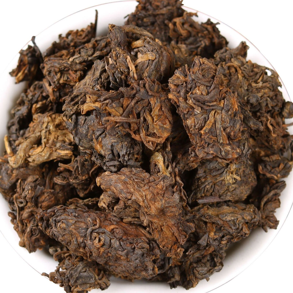 Dark Tea Yunnan Puerh Tea Spring Tea Head Golden Bud Ripe Tea 500g loose tea